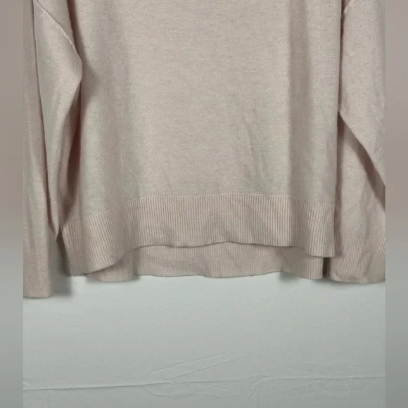 NWOT Pilcro Anthropologie Alani Light Pink Cashmere Sweater- XL - Picture 7 of 12